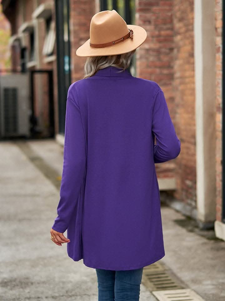 Chic Long Sleeve Cardigan - Opaque - Love Salve