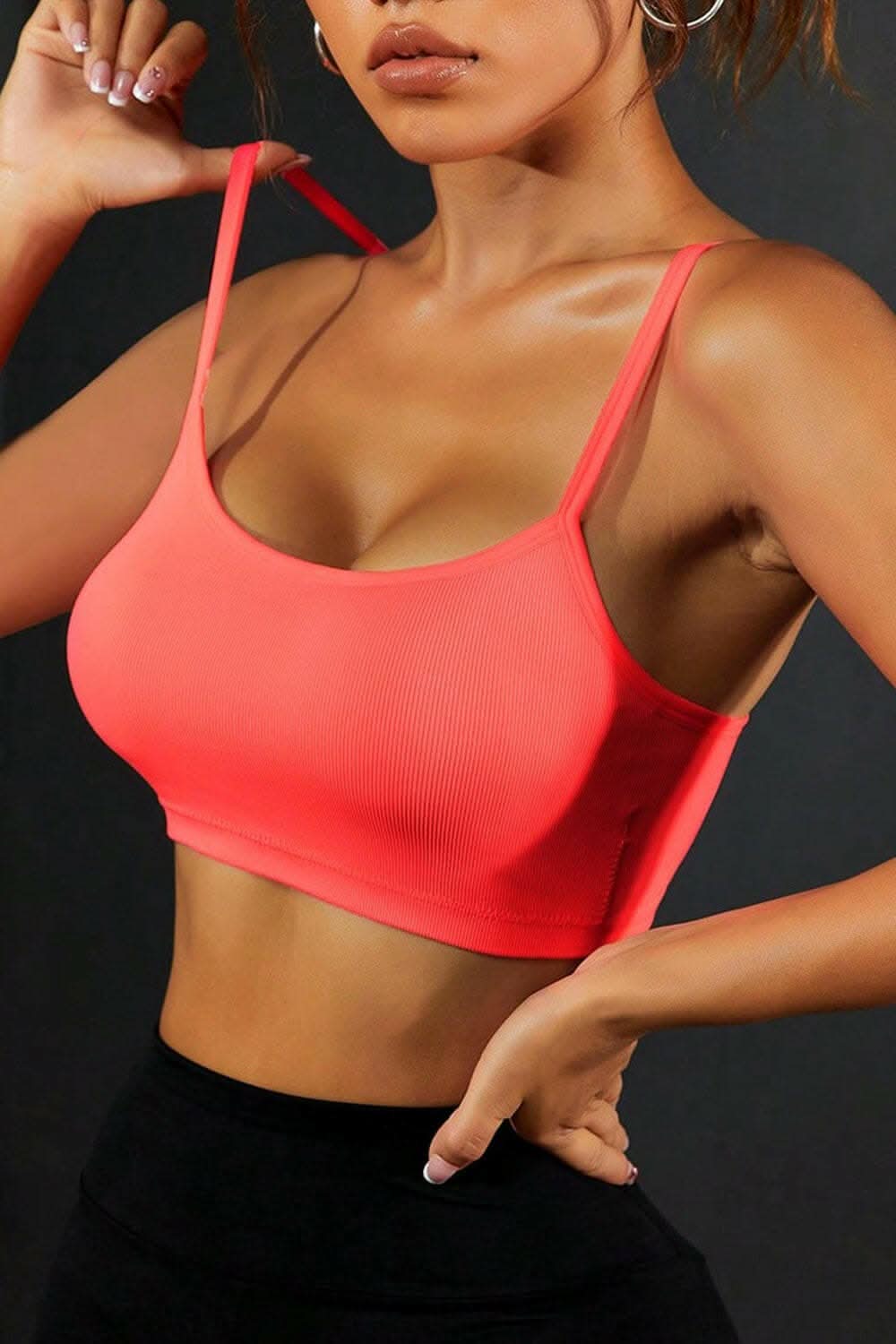 Chic backless sports cami for activewear