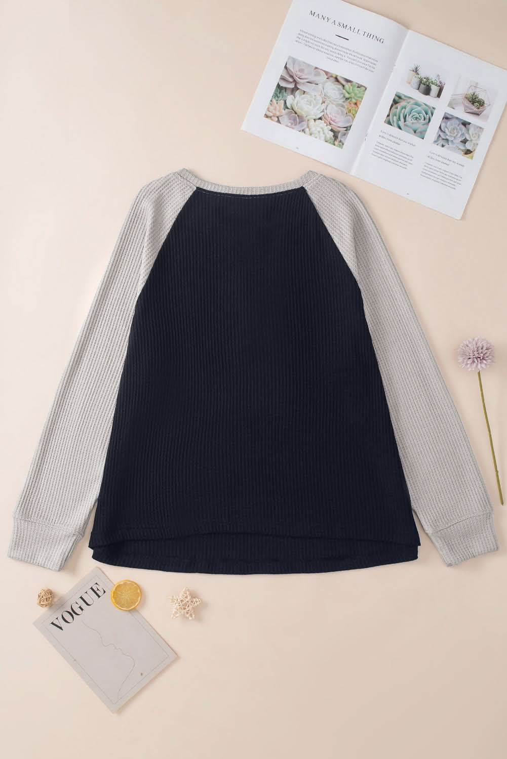 Chic black plus-size button-up top - Love Salve