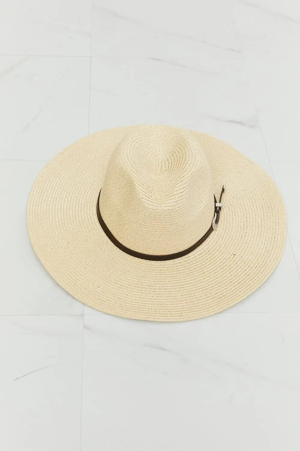 Chic boho straw fedora hat - Love Salve