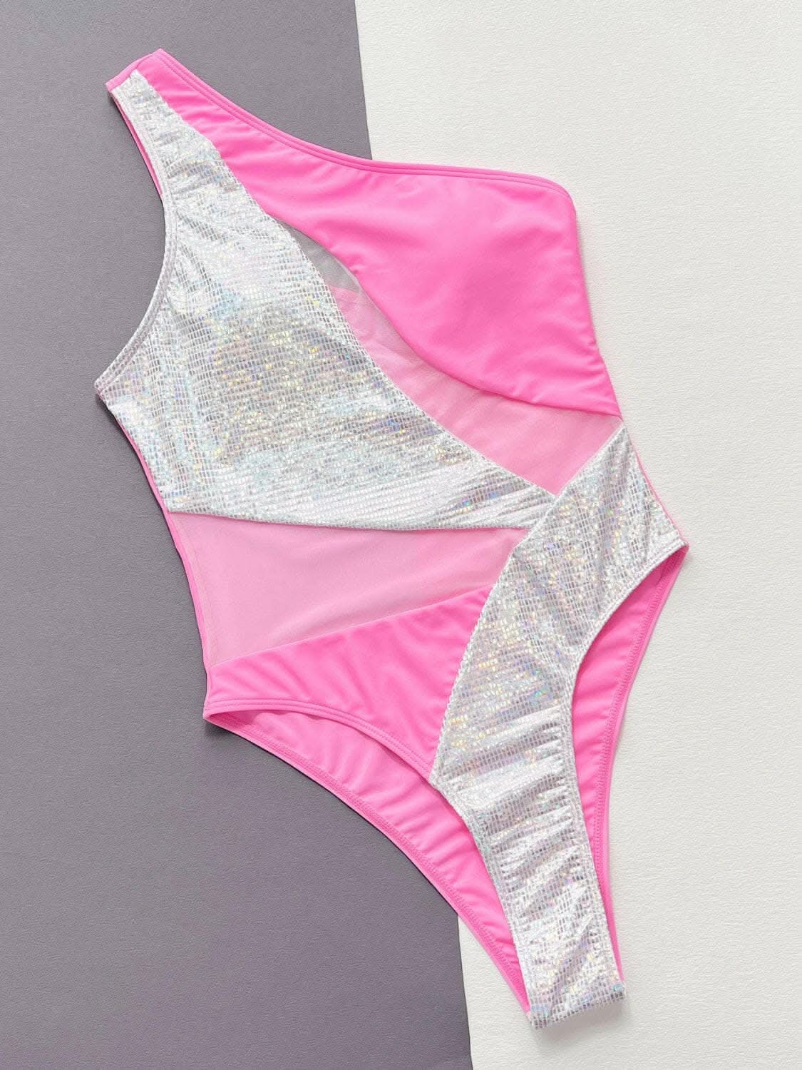 Chic contrast panel swimsuit - Love Salve