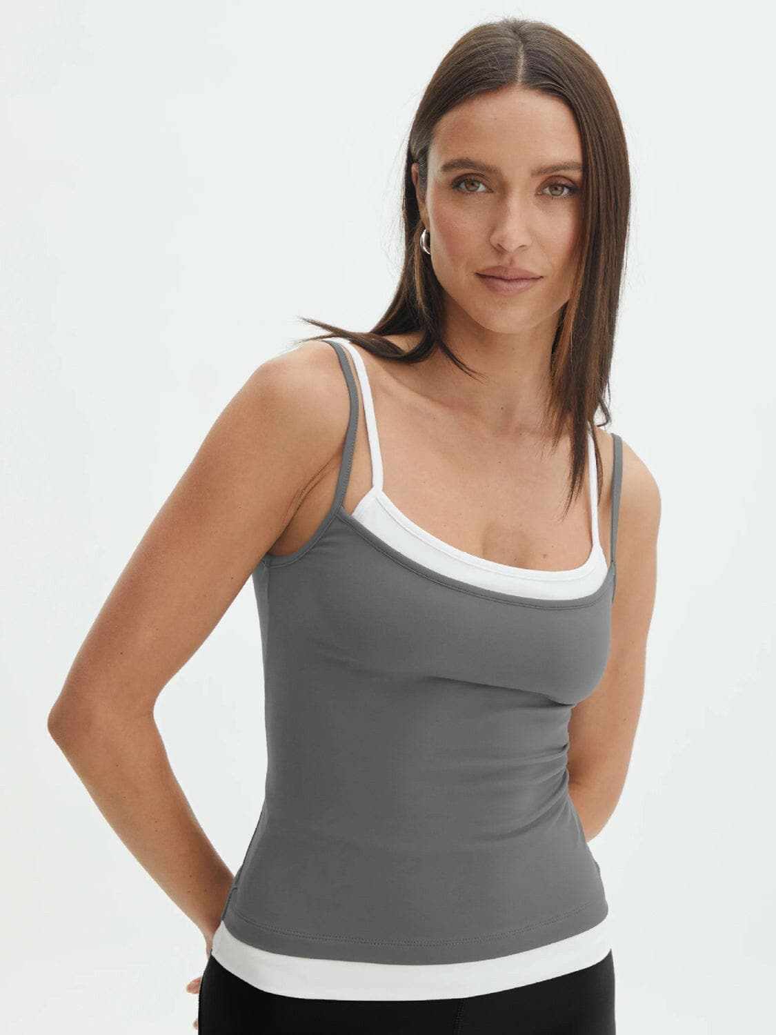 Chic faux layered cami top - Love Salve