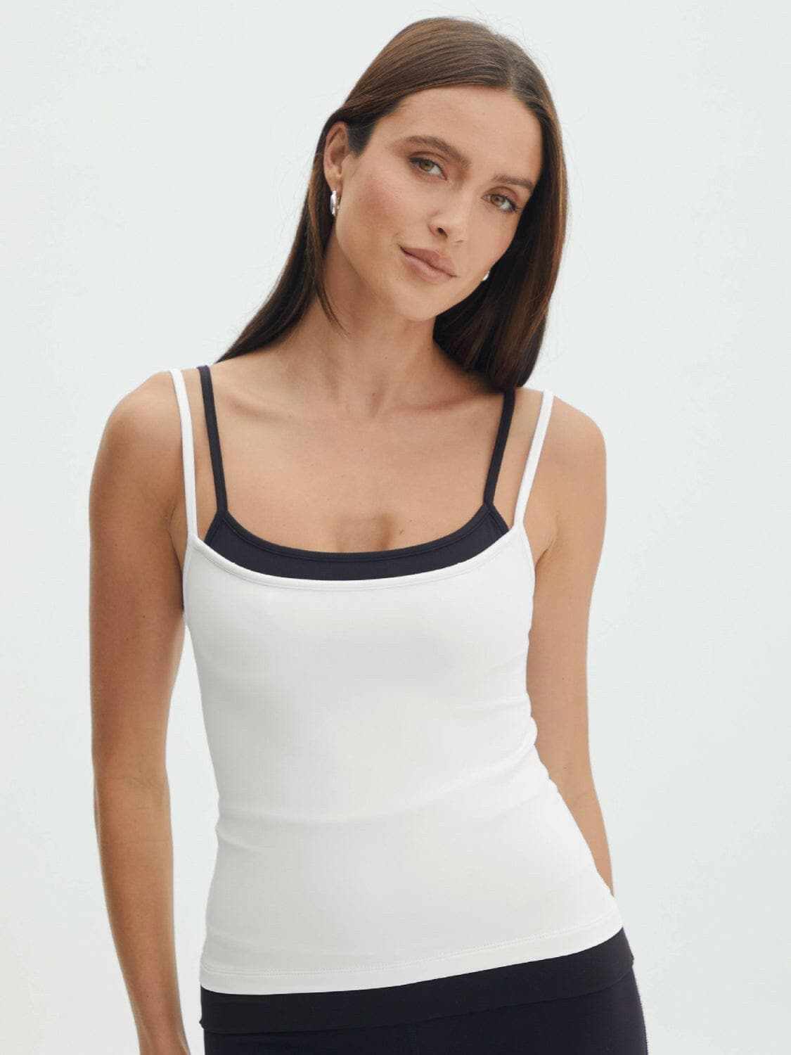 Chic faux layered cami top - Love Salve