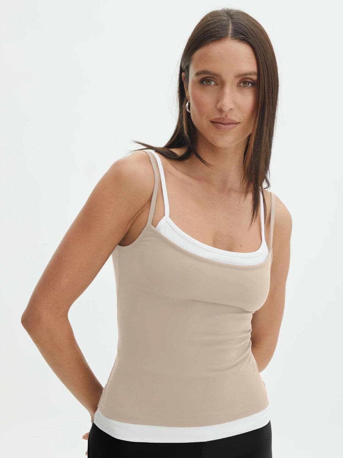 Chic faux layered cami top - Love Salve