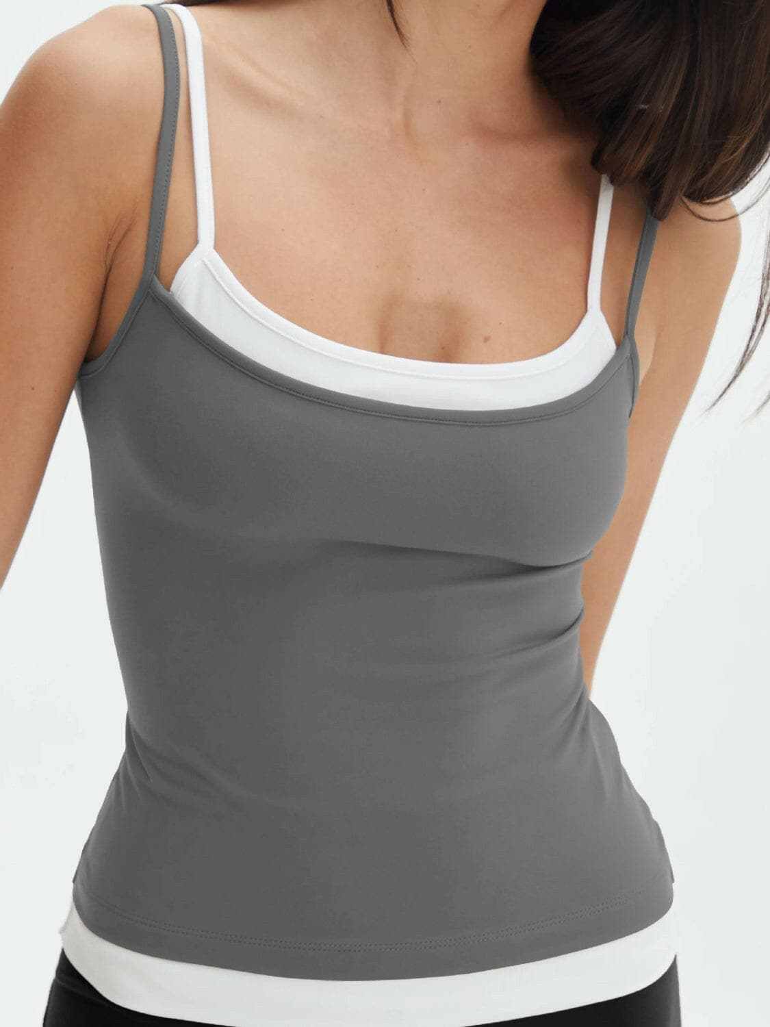 Chic faux layered cami top - Love Salve