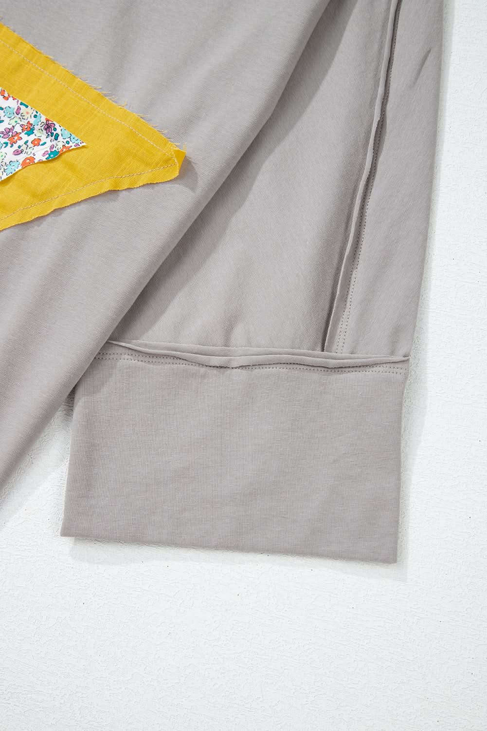Chic grey floral star top - plus sizes - Love Salve