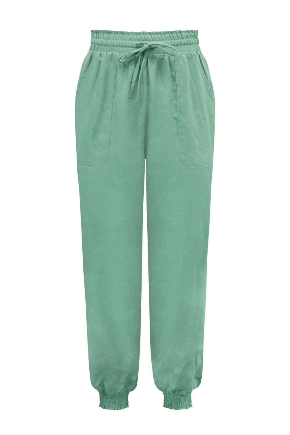 Chic long tied joggers with pockets