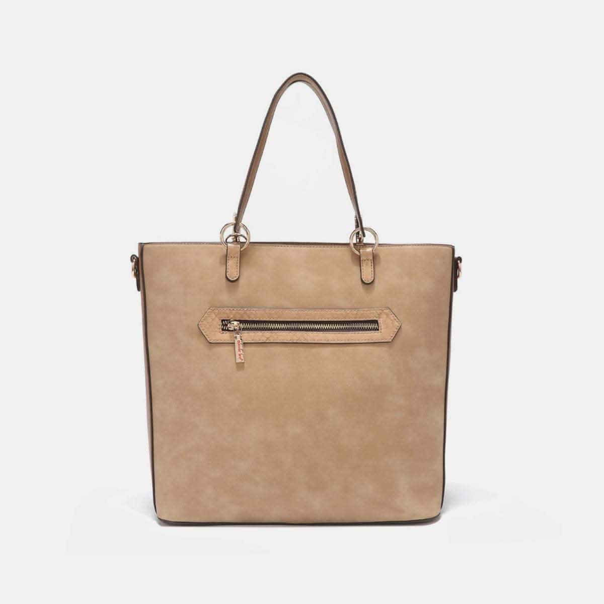 Chic metallic rhinestone tote bag