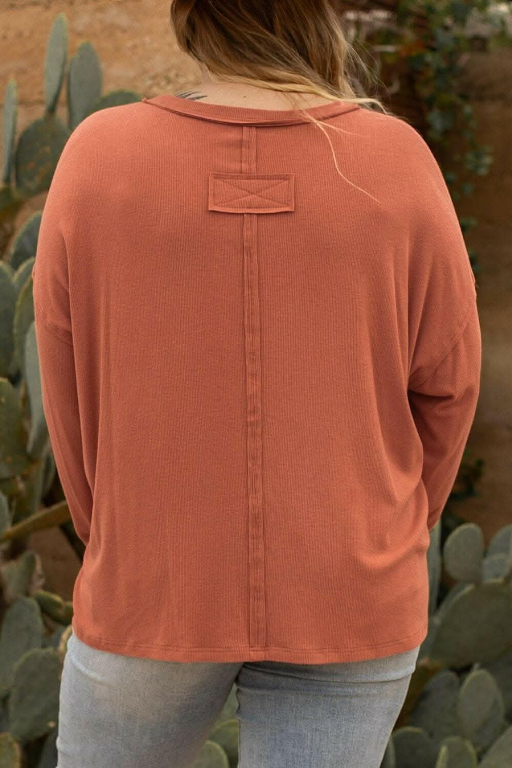 Chic notched tunic for curvy women - Love Salve