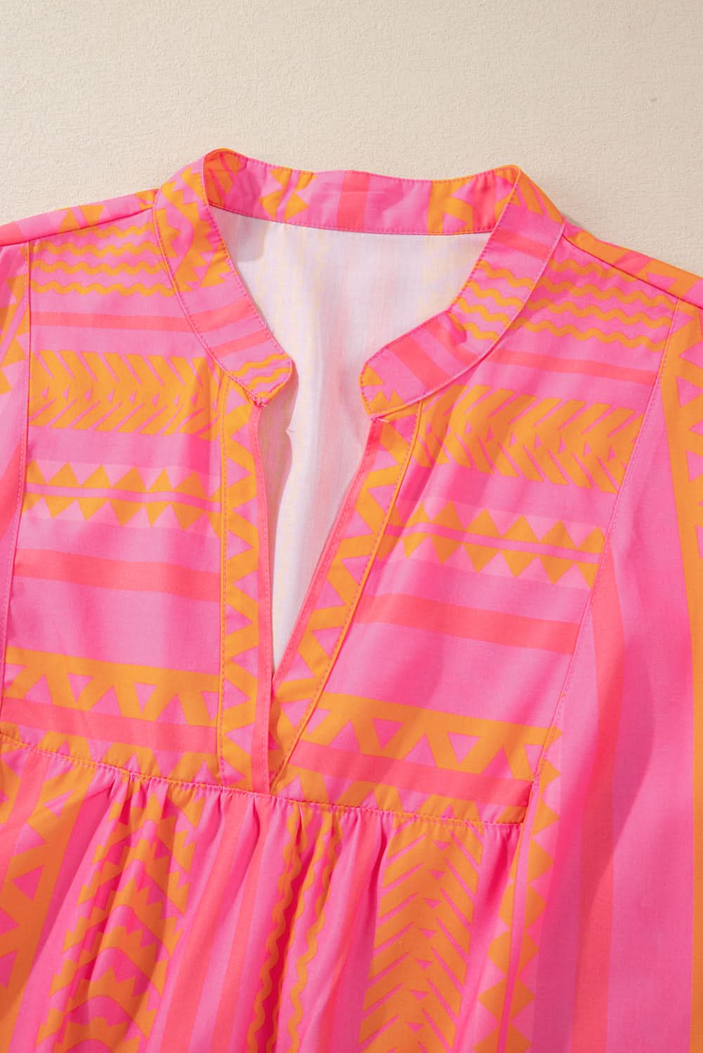 Chic orange plus size babydoll blouse - Love Salve