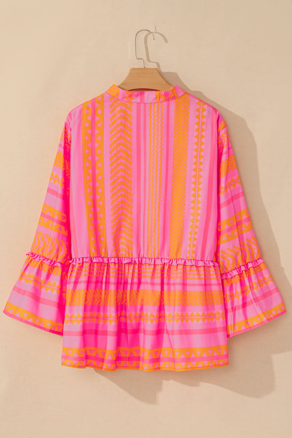 Chic orange plus size babydoll blouse - Love Salve