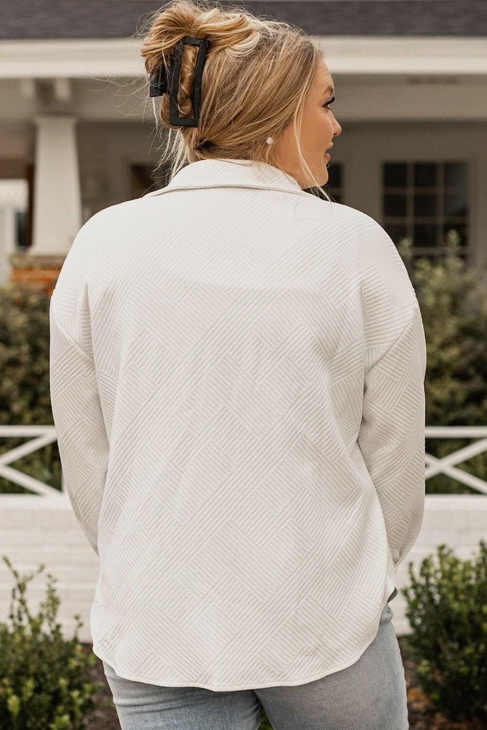 Chic oversized drop sleeve jacket