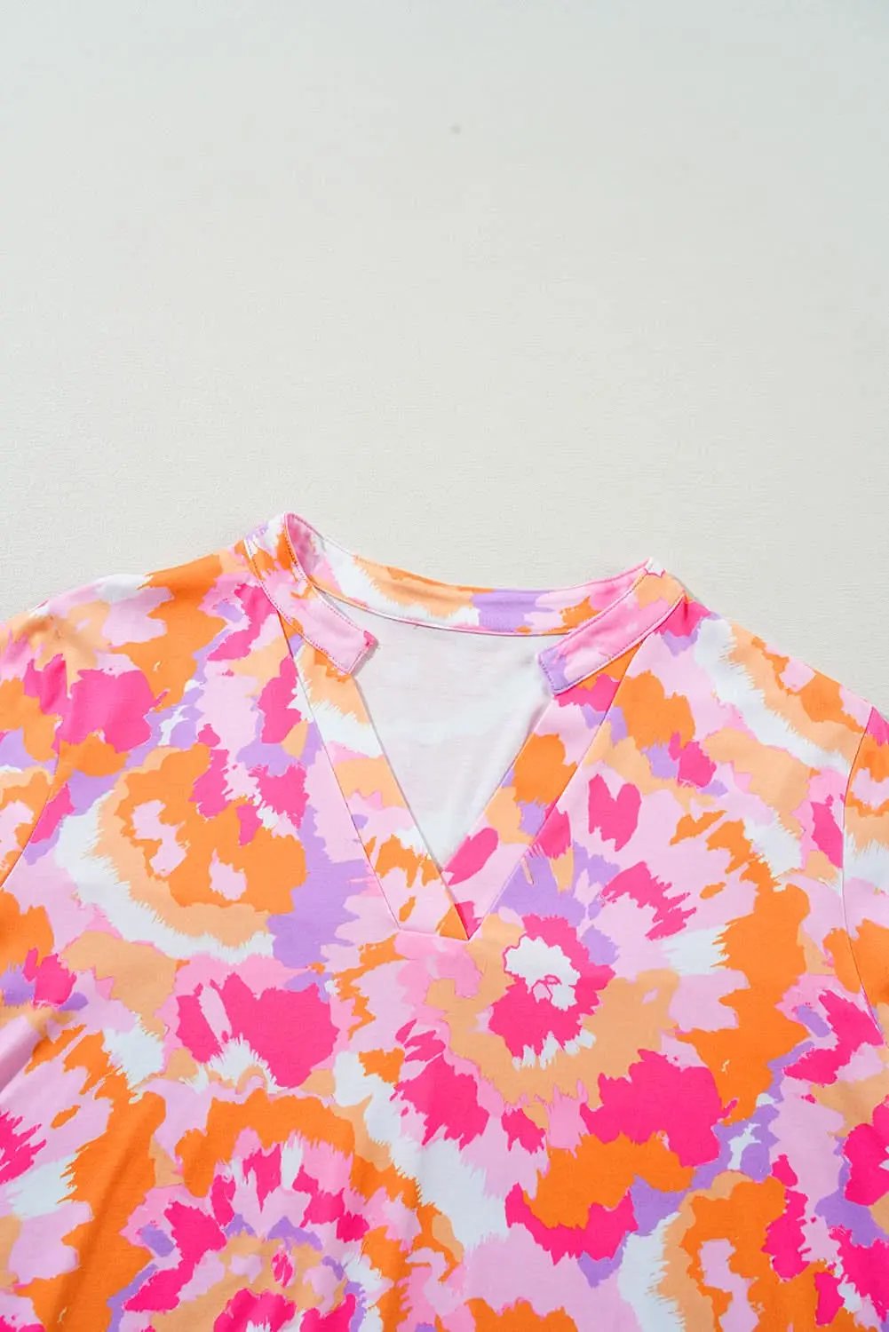 Chic pink floral plus size blouse - Love Salve