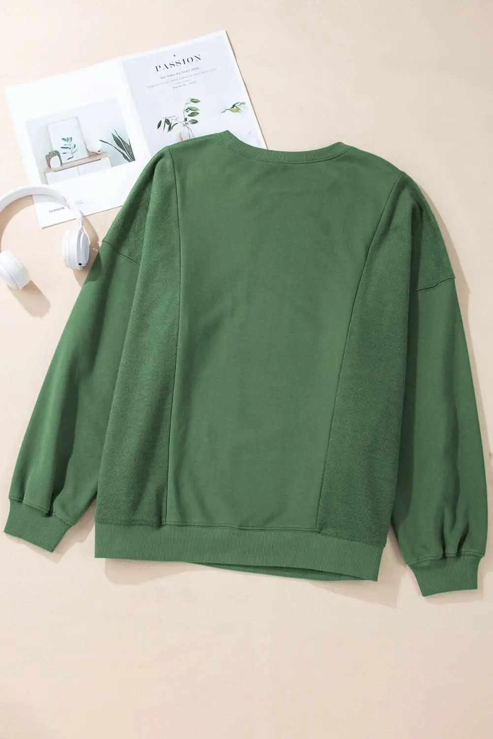 Chic plus size blackish green sweatshirt - Love Salve