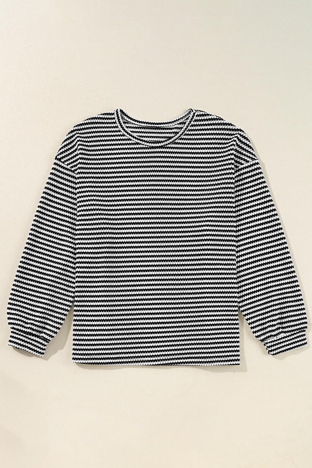 Chic plus size black striped tee - Love Salve