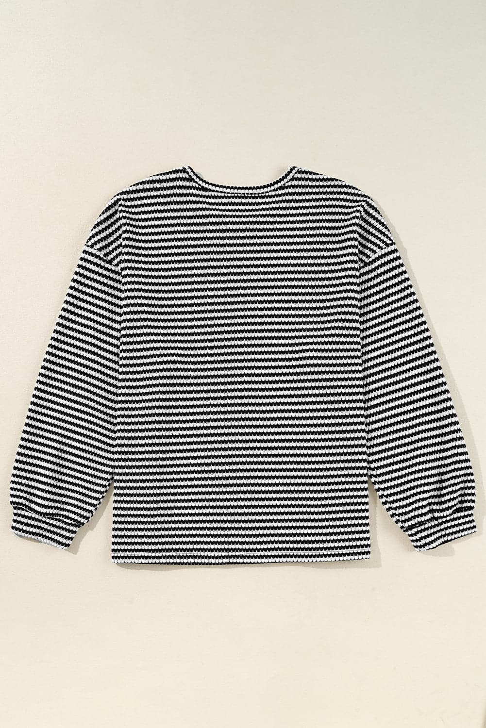 Chic plus size black striped tee - Love Salve