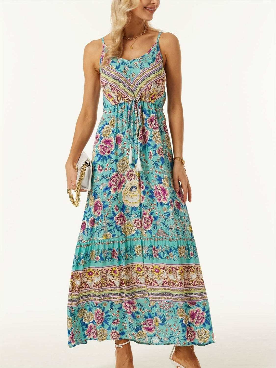 Chic printed midi dress - effortless style - Love Salve