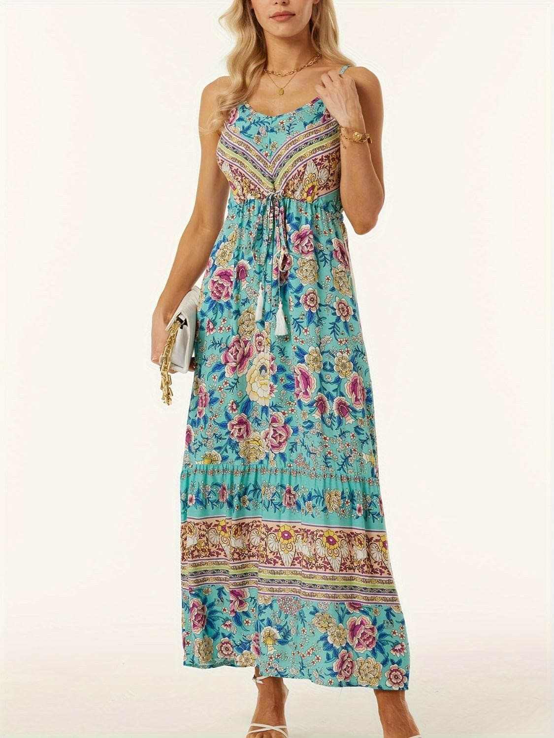 Chic printed midi dress - effortless style - Love Salve