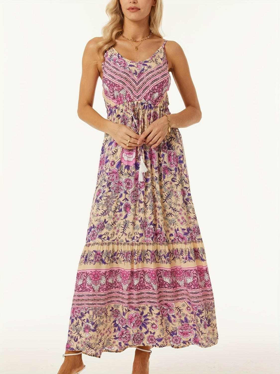 Chic printed midi dress - effortless style - Love Salve