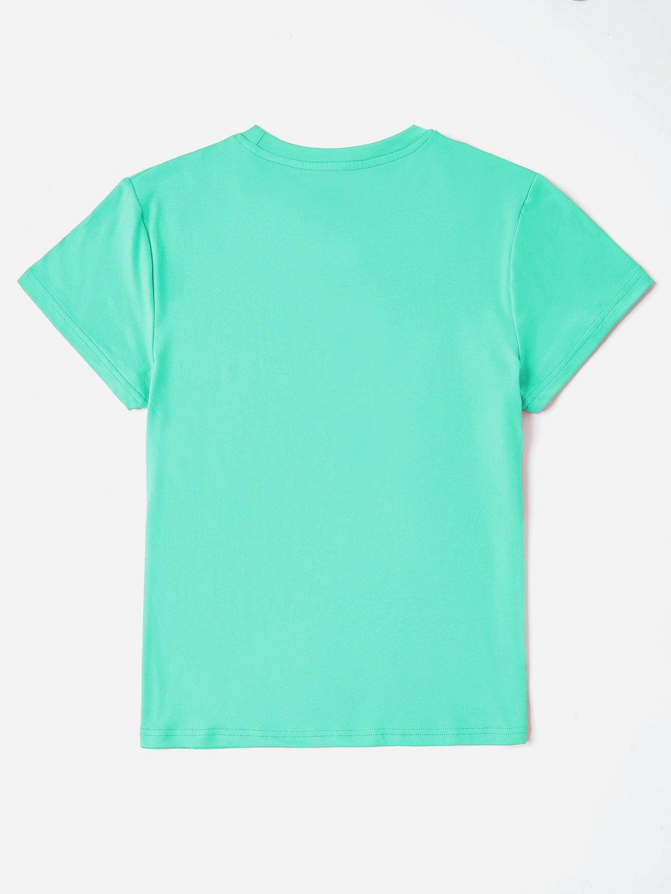 Chic round neck tee for moms