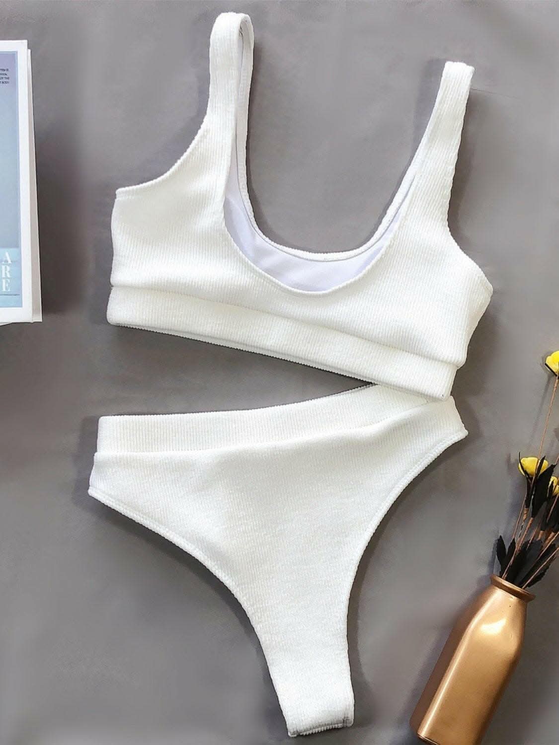 Chic scoop neck bikini set - Love Salve