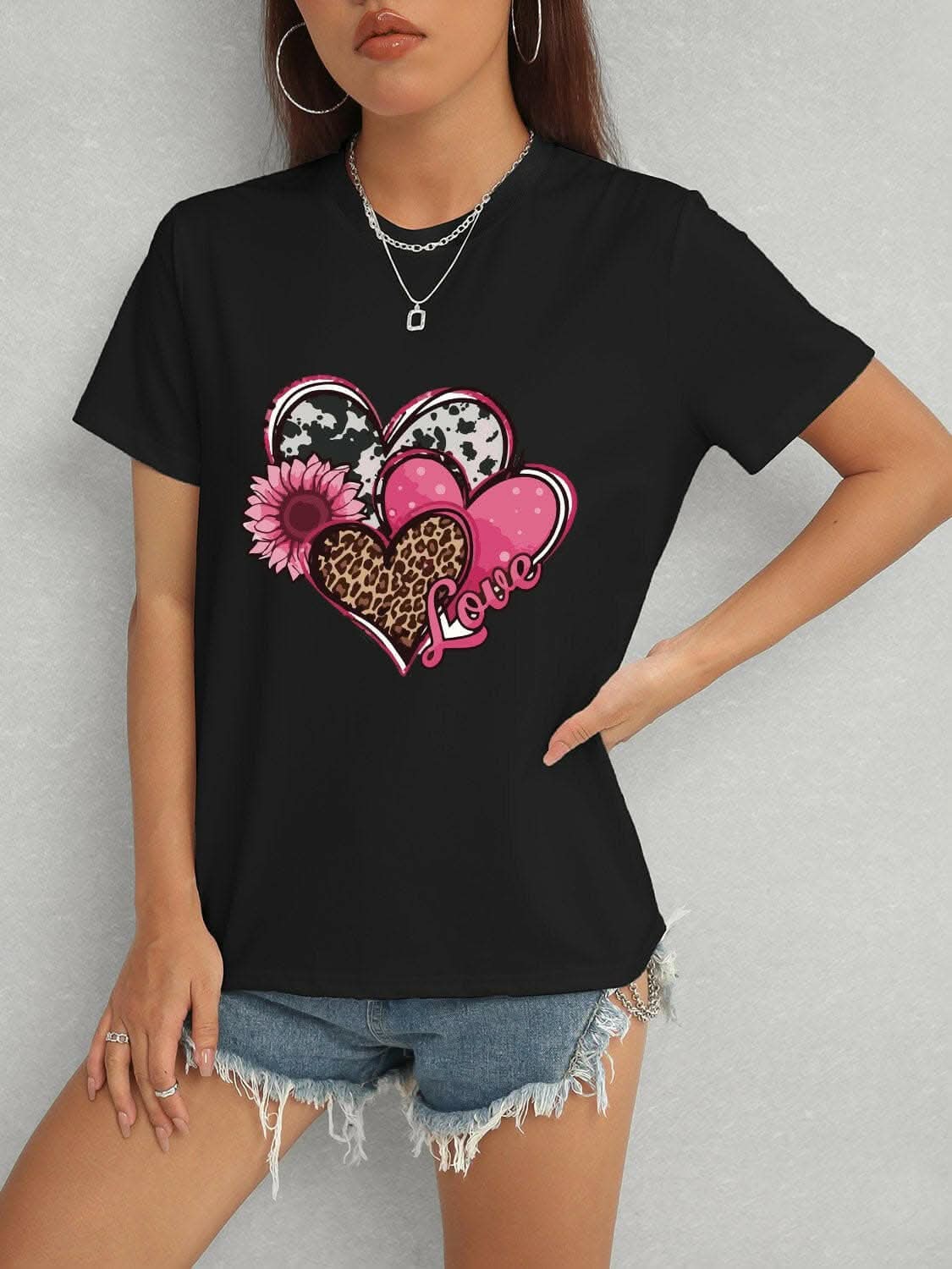 Chic sheer short sleeve blouse - Love Salve