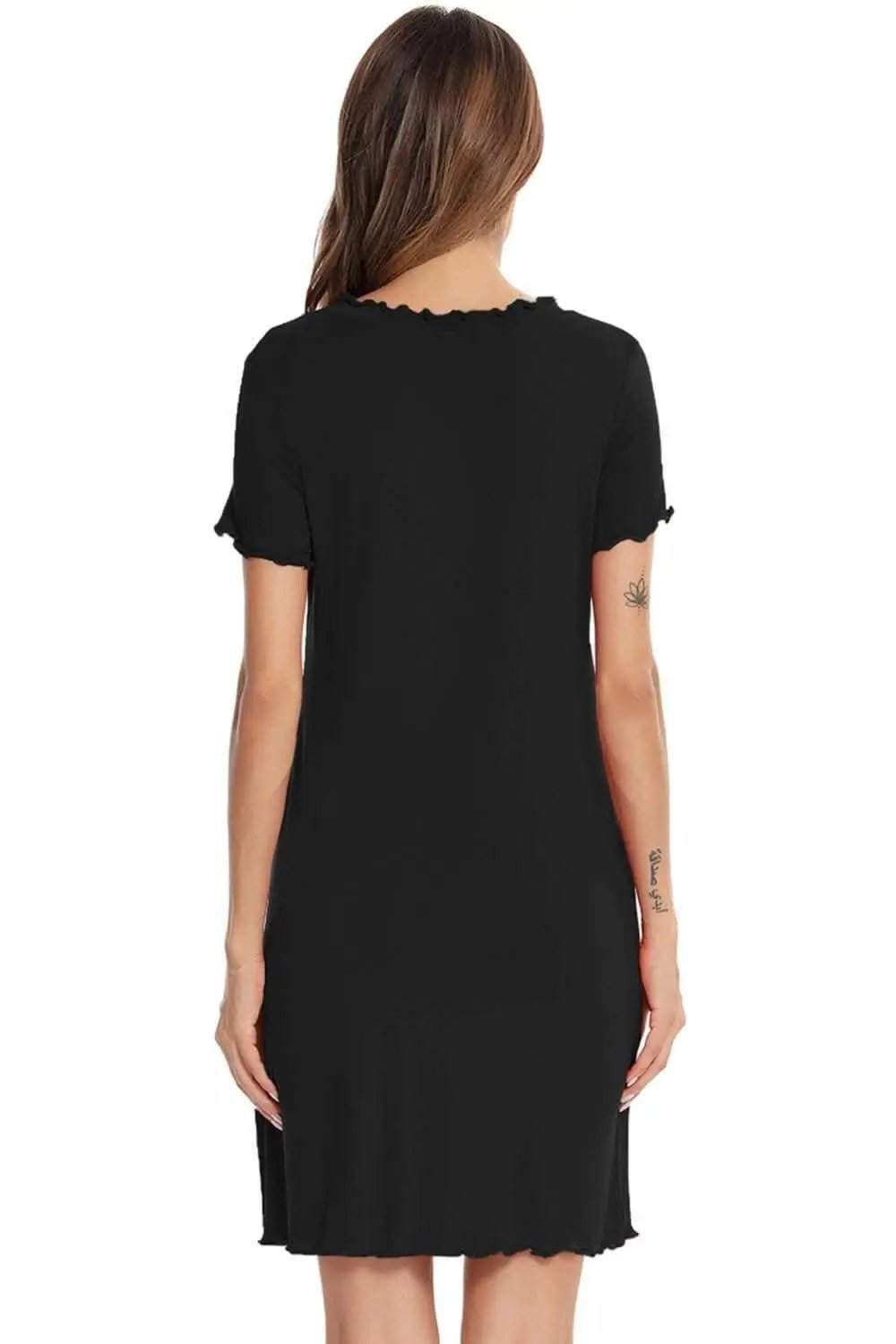 Chic short sleeve lounge dress - Love Salve