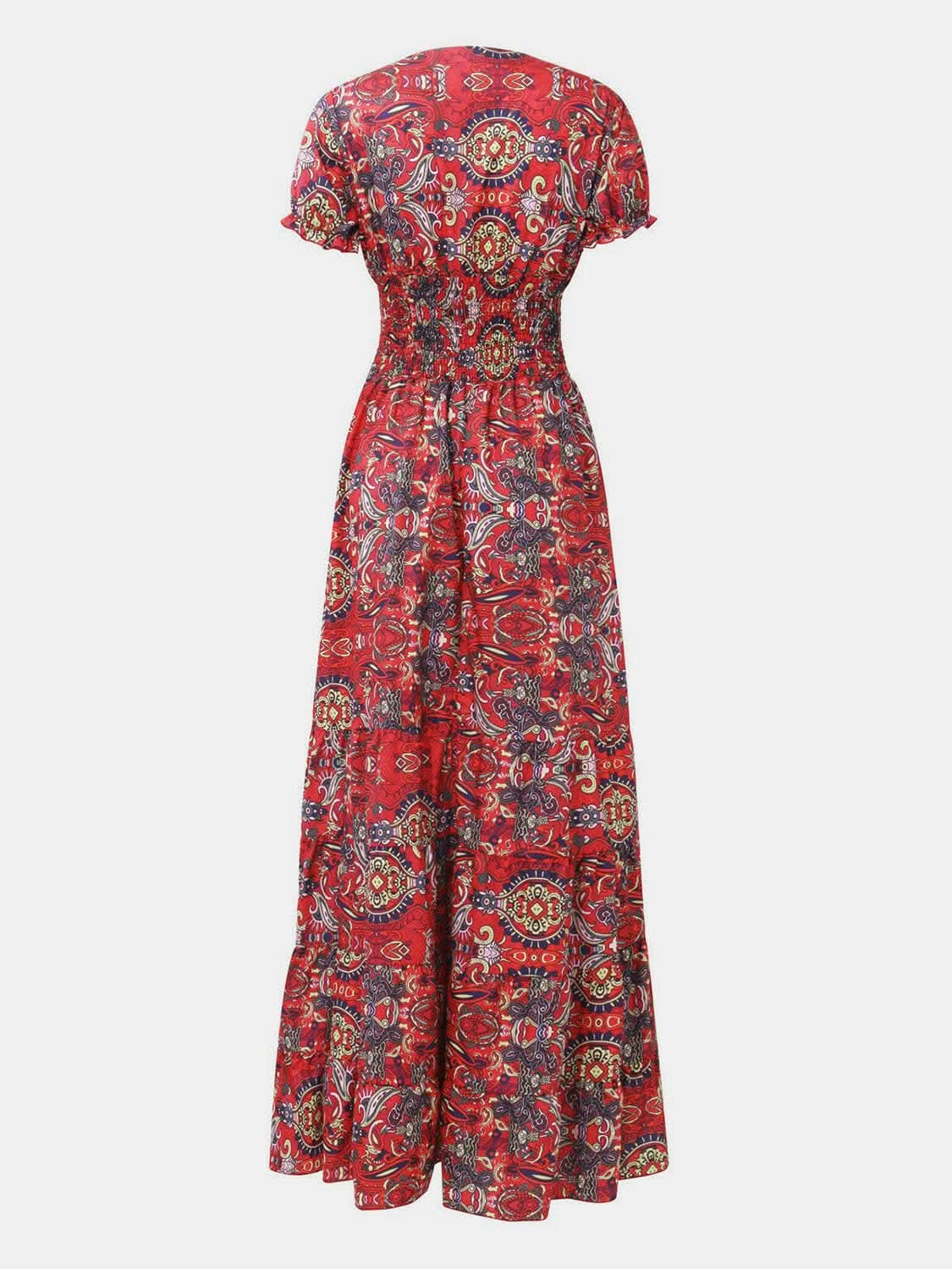 Chic smocked v-neck dress - Love Salve