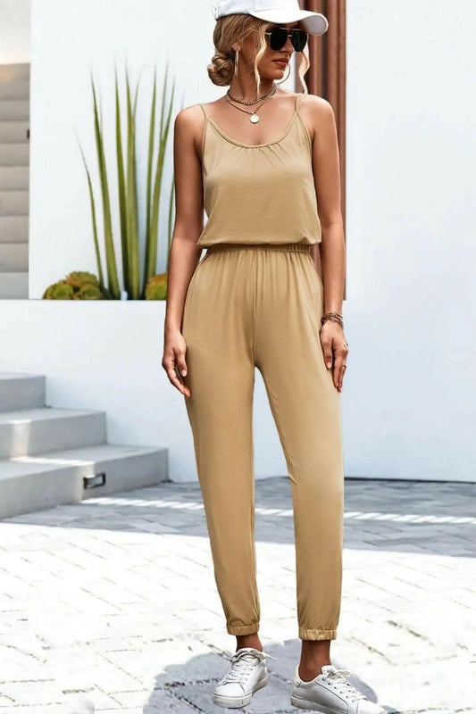 Chic v-neck jumpsuit - versatile style - Love Salve