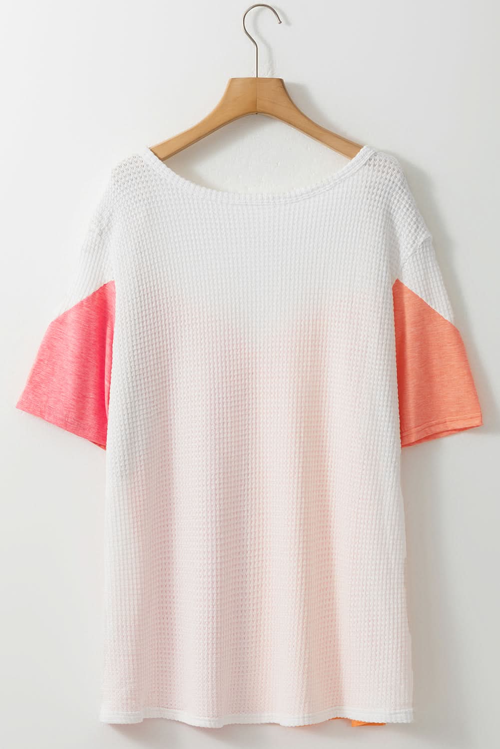 Chic white colorblock plus size tee - Love Salve