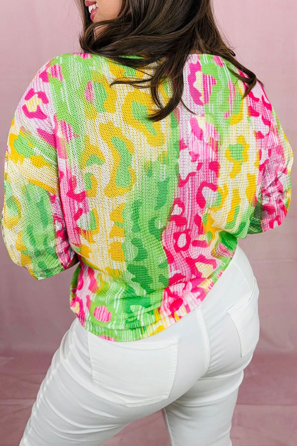 Color block leopard tee - plus size - Love Salve