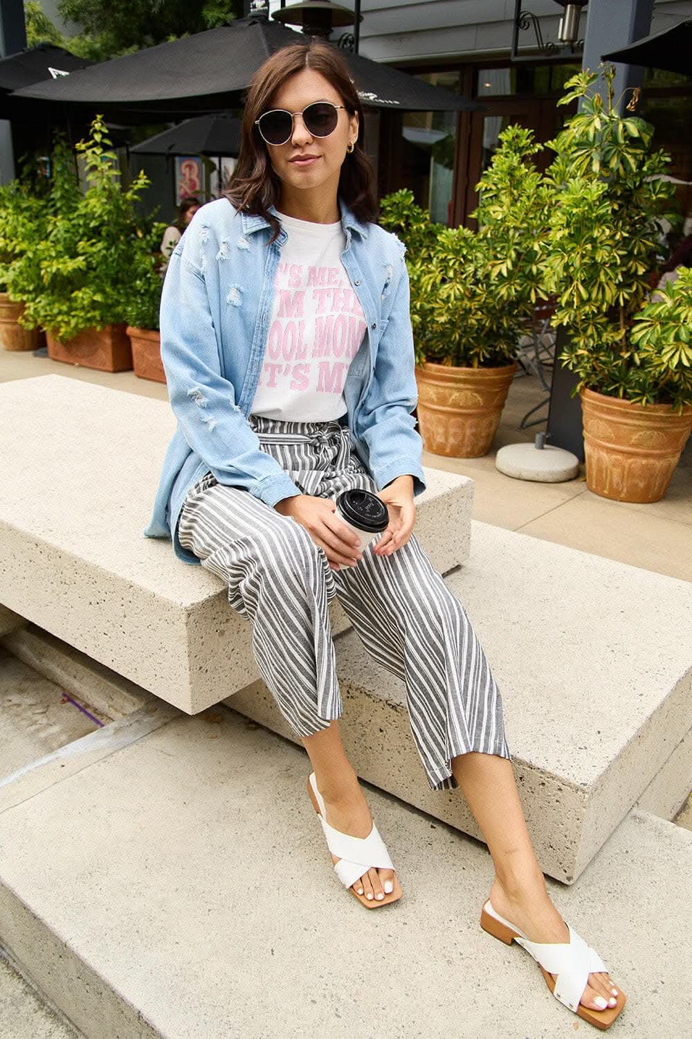 Cool mom round neck tee - cotton - Love Salve