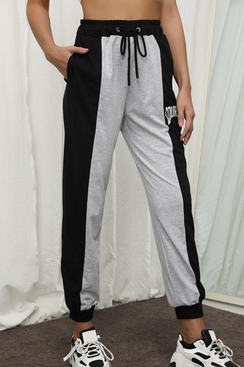 Courage color block joggers