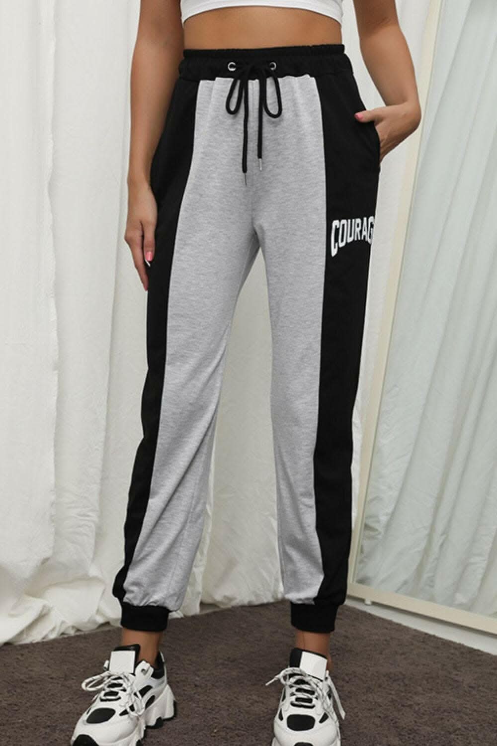 Courage color block joggers