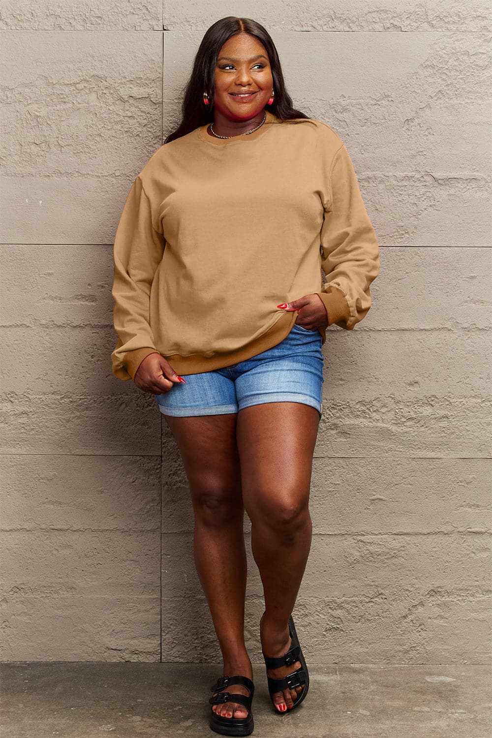 Courageous graphic sweatshirt - Simply Love - Love Salve