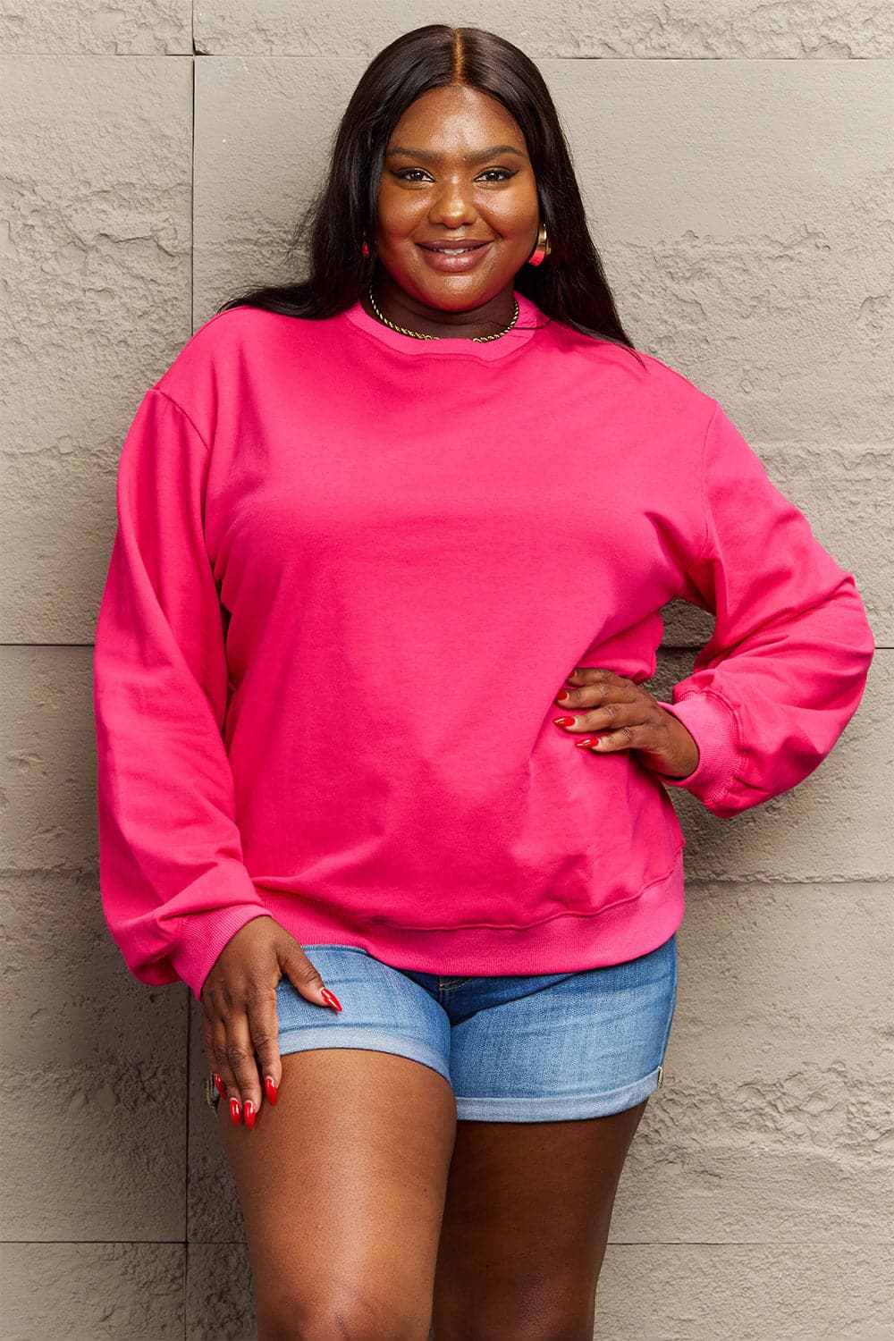 Courageous graphic sweatshirt - Simply Love - Love Salve
