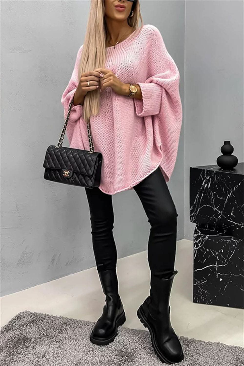 Cozy Batwing Sleeve Sweater - Love Salve