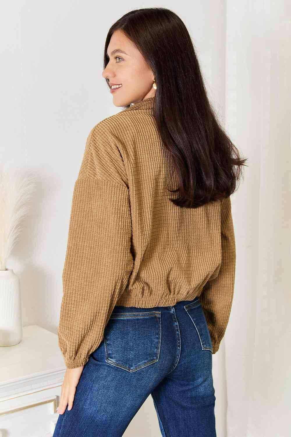 Cozy chic long sleeve jacket - Love Salve