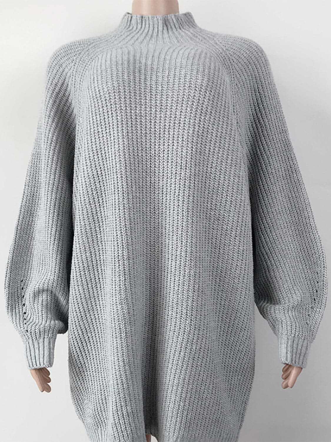 Cozy mock neck sweater dress - Love Salve