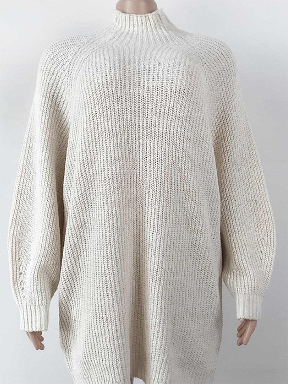Cozy mock neck sweater dress - Love Salve