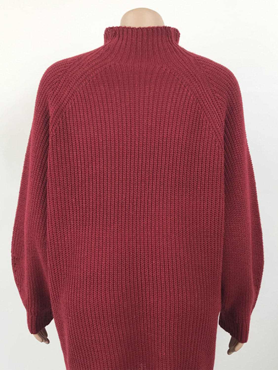 Cozy mock neck sweater dress - Love Salve