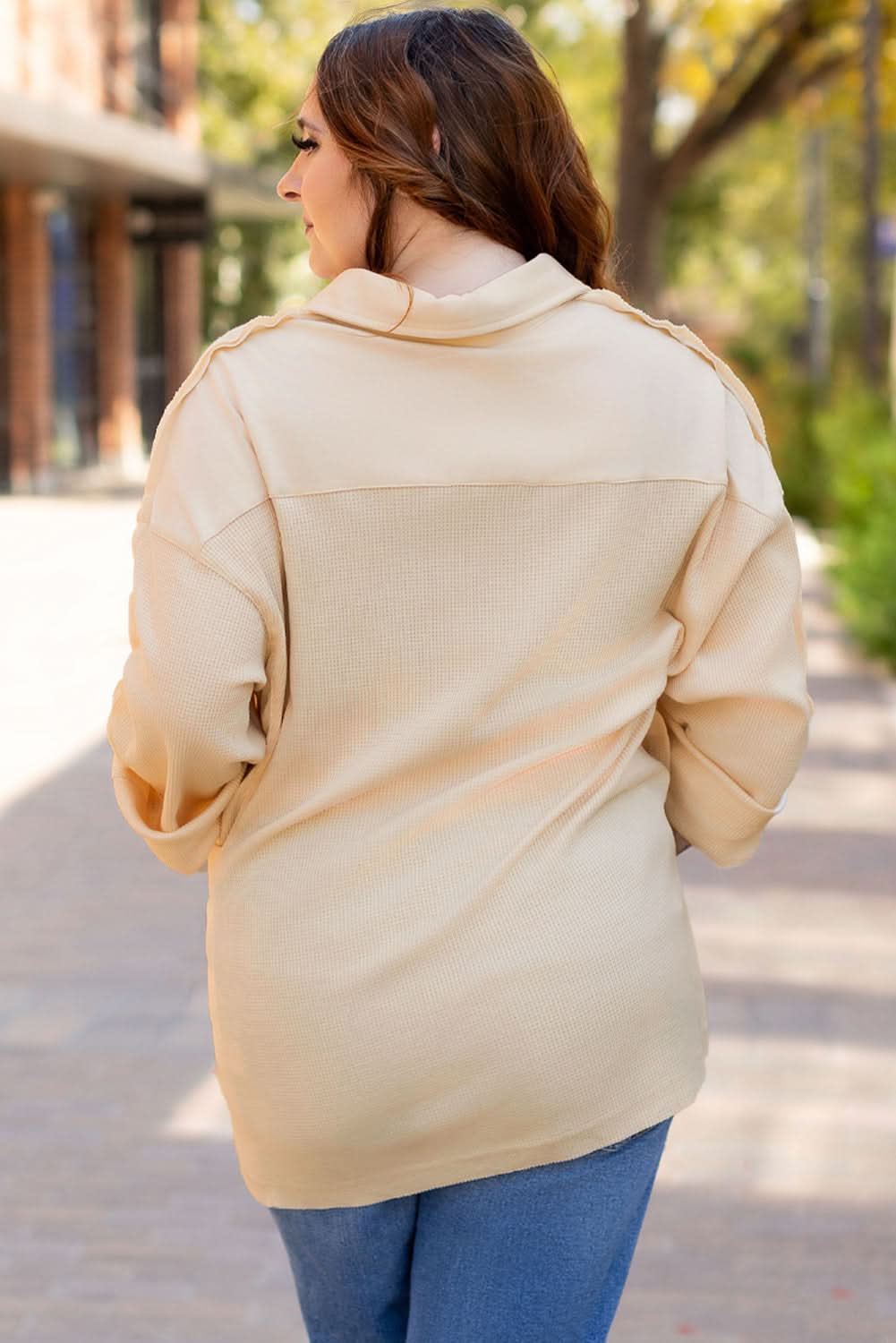 Cozy plus size thermal tunic with pockets - Love Salve