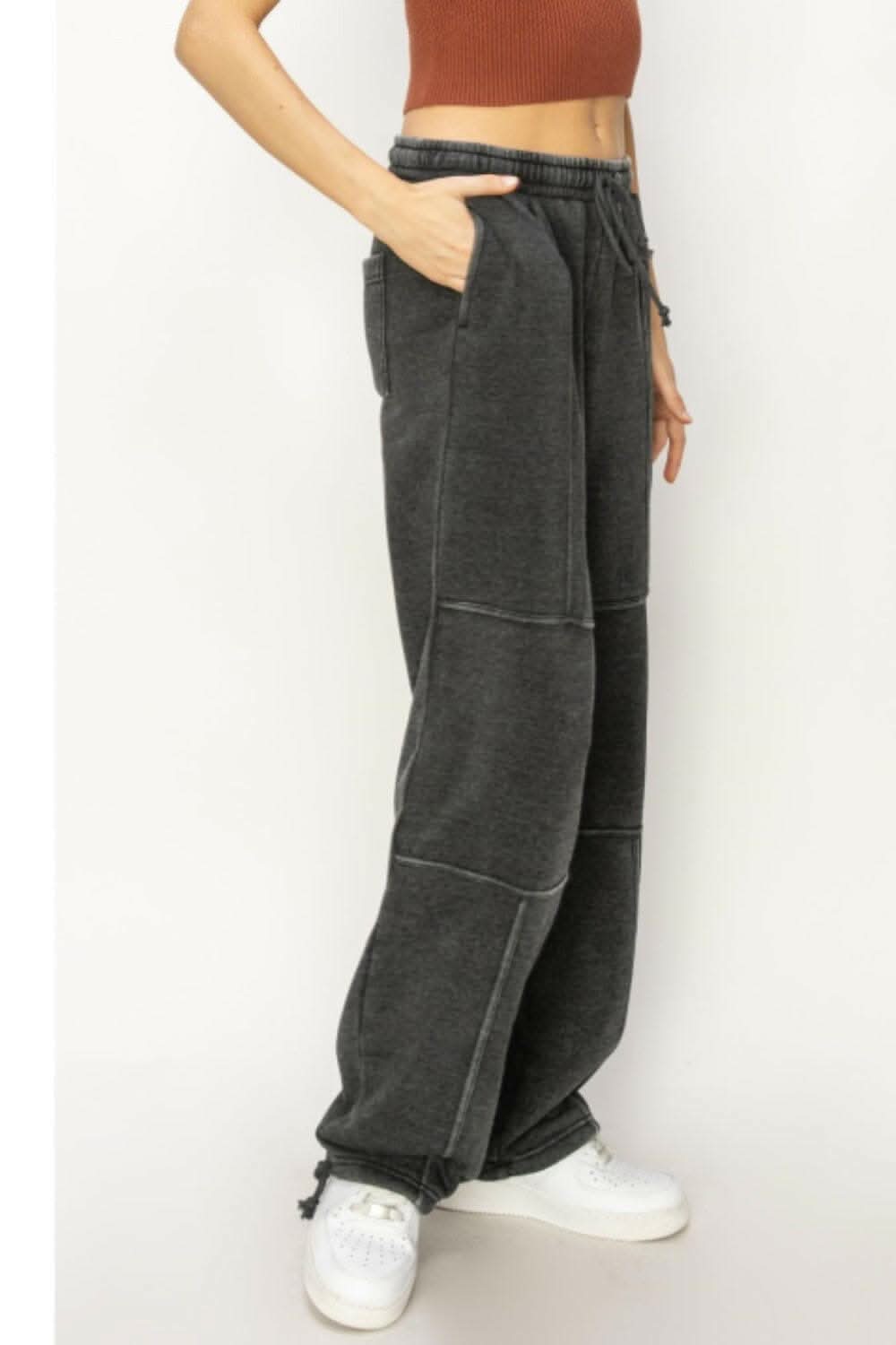 Cozy stitched drawstring pants by HYFVE - Love Salve