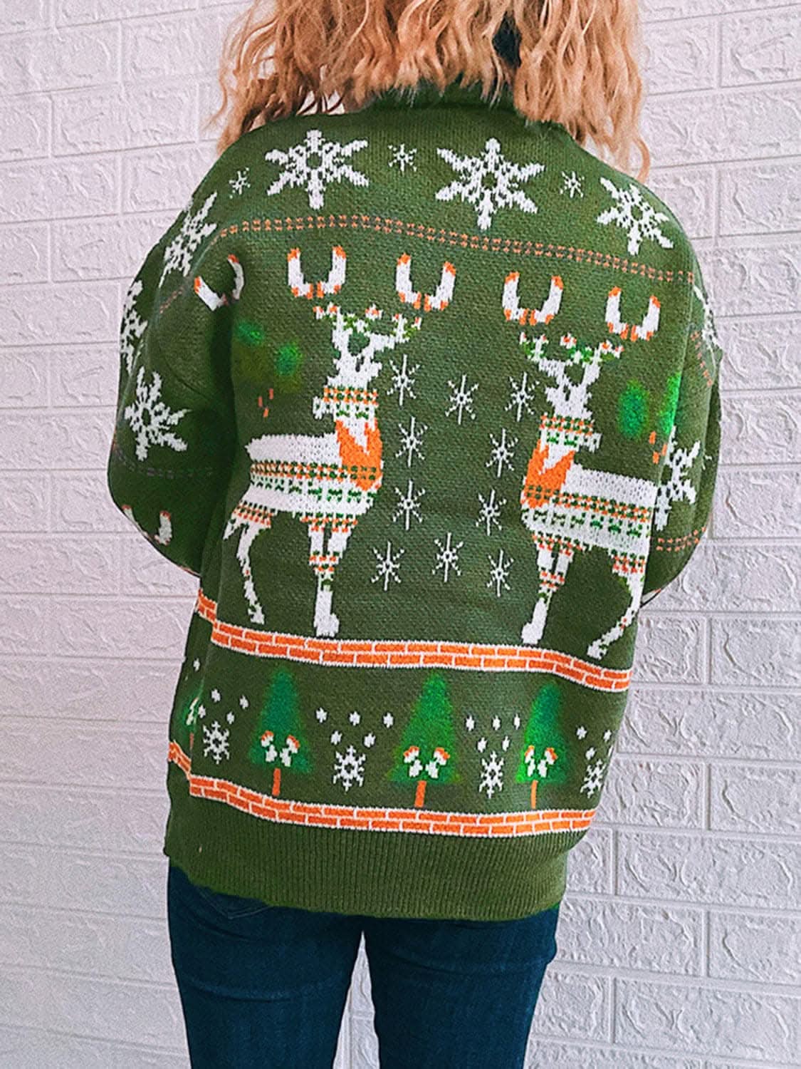 Cozy turtleneck sweater - drop shoulder style