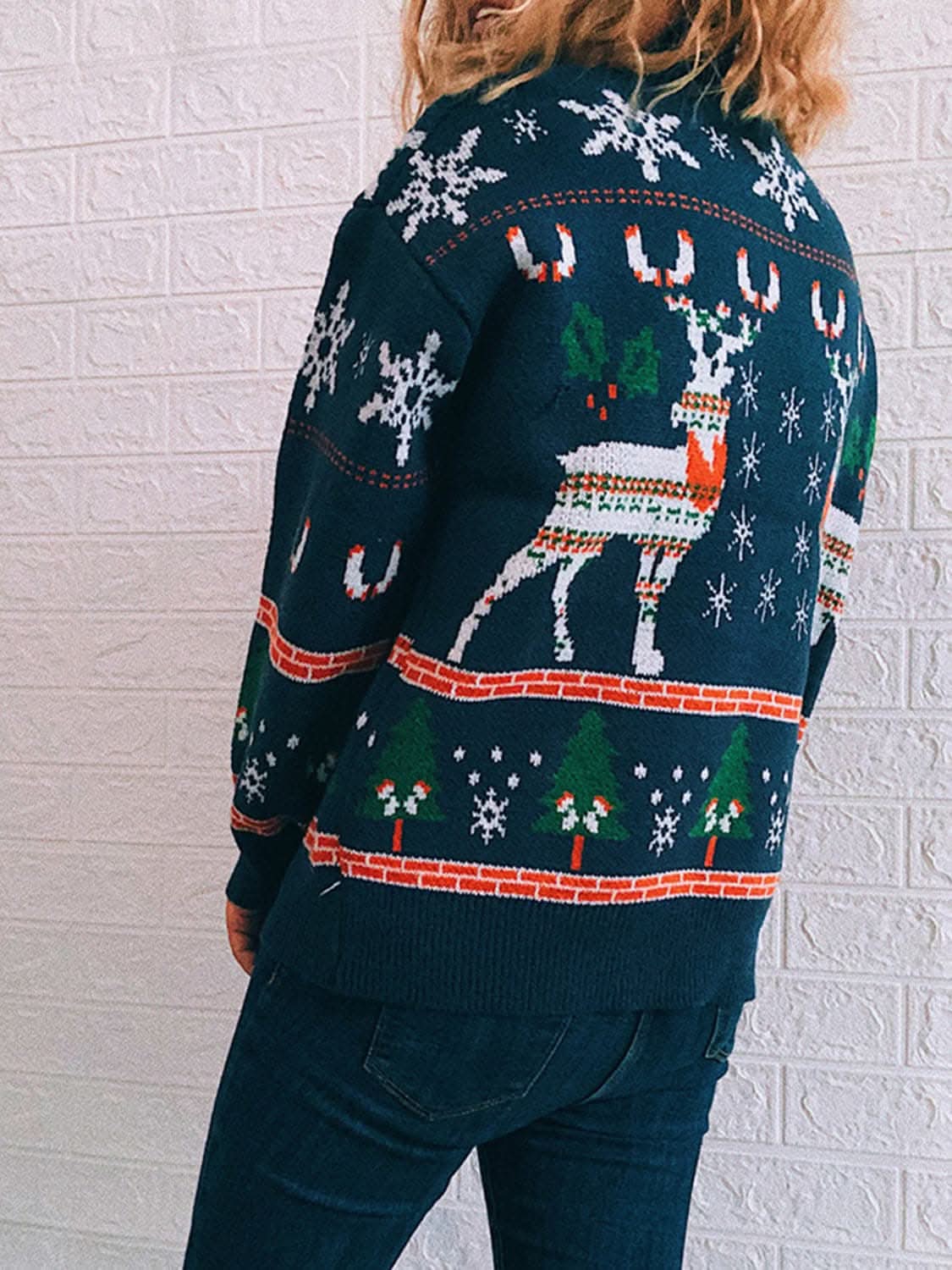 Cozy turtleneck sweater - drop shoulder style