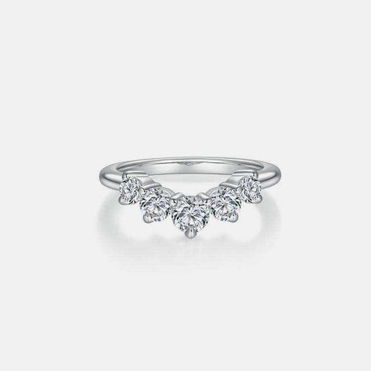 Dazzling Moissanite Silver Ring - Love Salve
