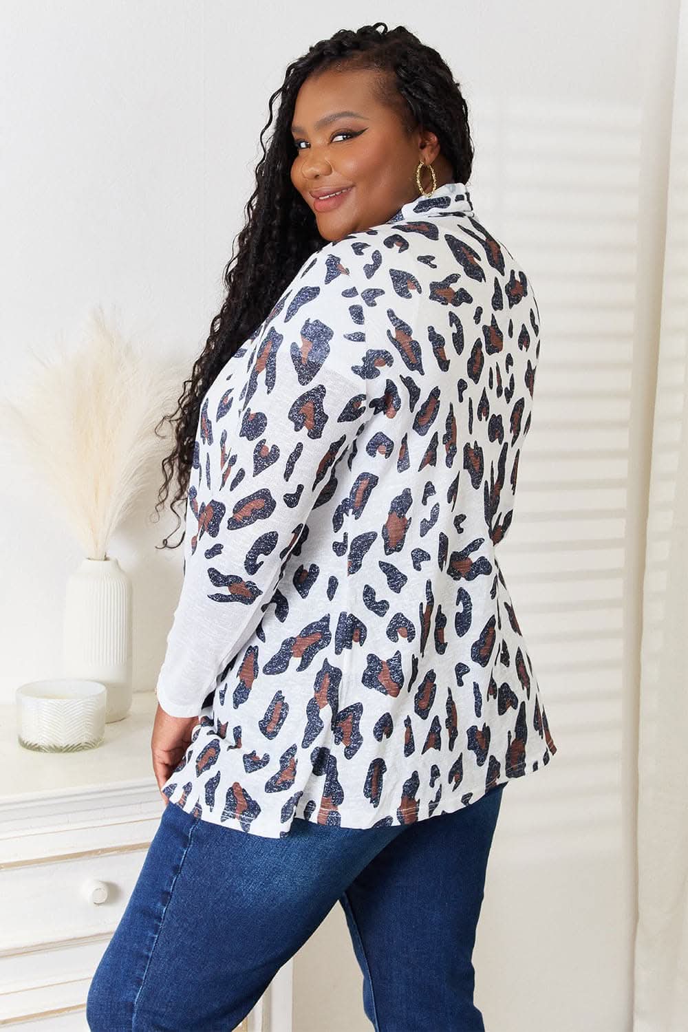 Double Take leopard cardigan - Love Salve
