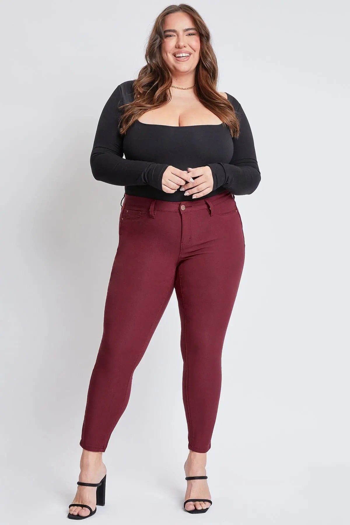 Women's Plus Hyperstretch Skinny Pants YMI JEANS