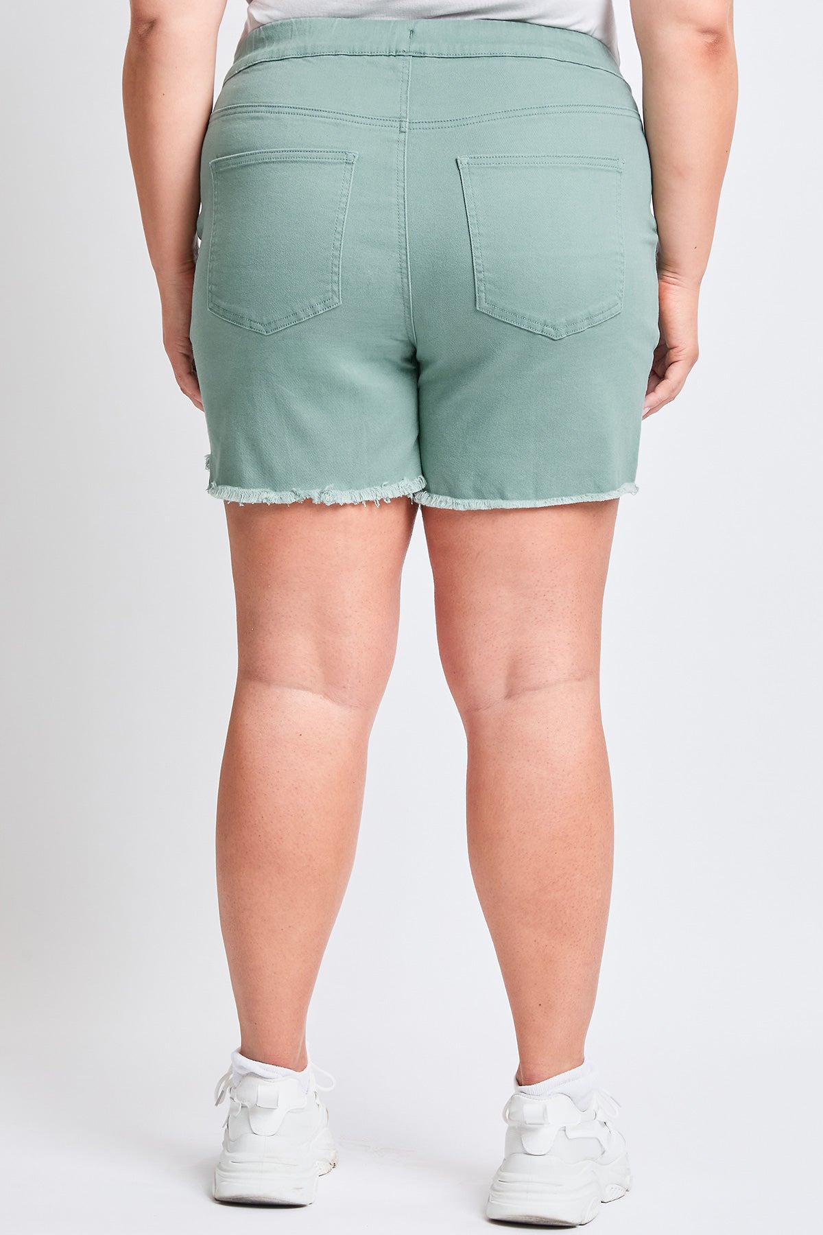 YMI JEANS: Plus Size Frayed Shorts