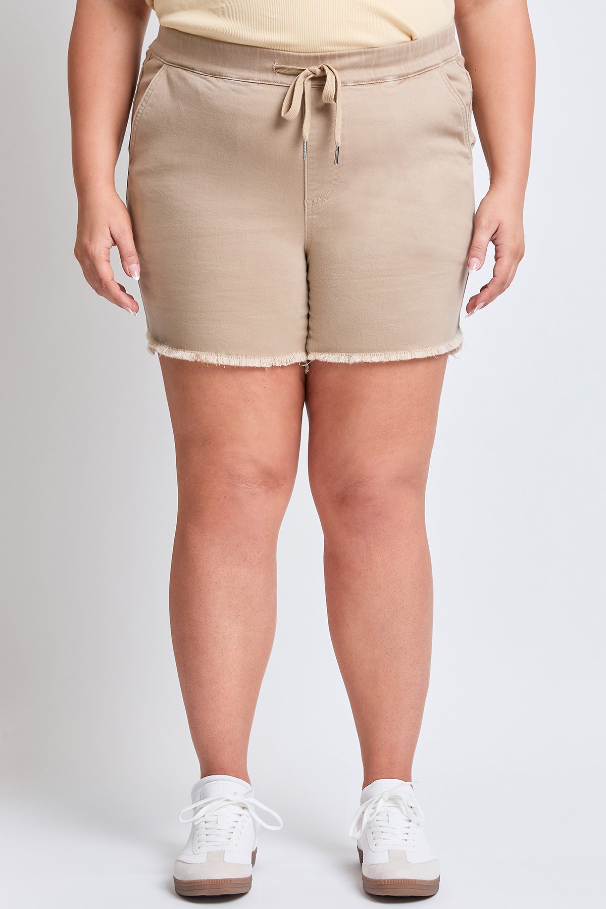 YMI JEANS: Plus Size Frayed Shorts